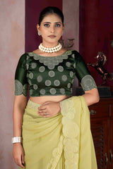 Exquisite Yellow Embroidery Saree: Elegance & Comfort for Every Special Occasion