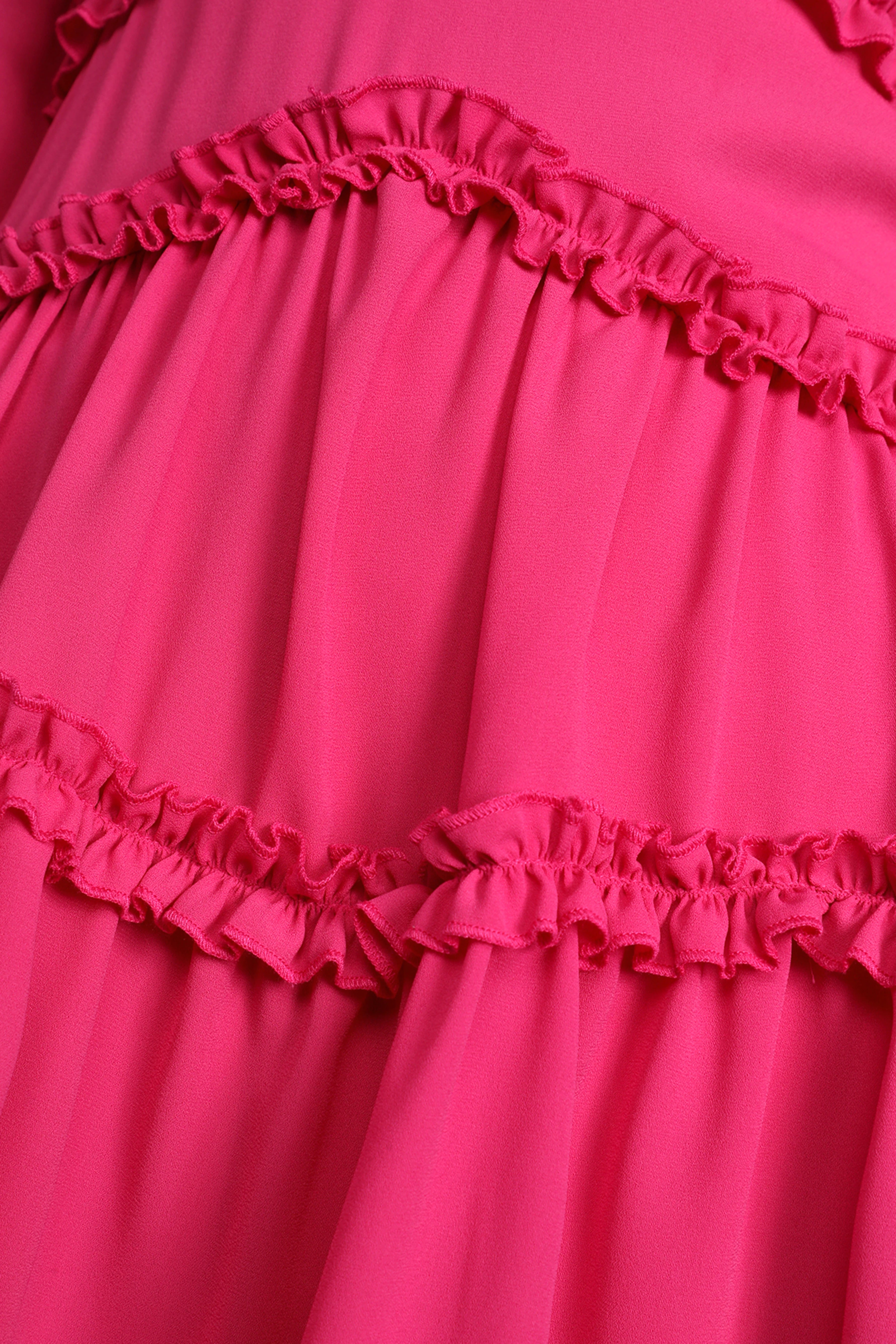 Pink Full Sleeves Dress