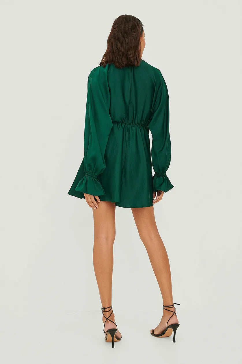 Green Flowy Mini Dress